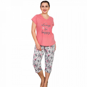 Pijamale Dama Marimi Mari, Vienetta, 'Always be Happy' Pink
