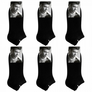 Sosete Glezna Barbati Set 6 Perechi Culoare Negru Model 'Mystic Black'