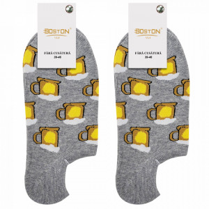 Sosete Glezna Dama Fara Cusatura 2 Perechi Model 'Summer Beer' Gray
