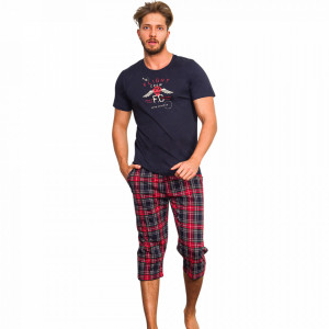 Pijama Barbati Gazzaz by Vienetta, 'Flight Crew' Gray