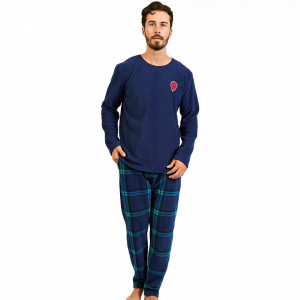 Pijamale Calduroase Barbati din Polar Flece Gazzaz by Vienetta Model 'We All Float Down Here'