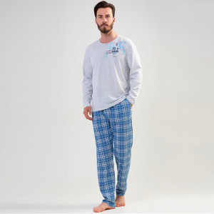 Pijamale Marimi Mari Vienetta | MAN pentru Barbati Model 'Code 01 Survival' Gray