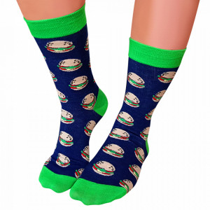 Sosete Clasice Colorate Unisex Cosas Boutique Socks Model Burger Best Friends