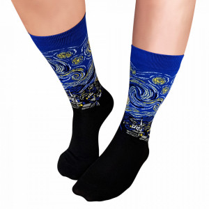 Sosete Clasice Colorate Unisex Cosas Boutique Socks Model 'Starry Night'