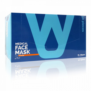 Masca Faciala Medicala cu 4 Straturi Dr. Mayer Orange Edition, Cutie 50 Bucati