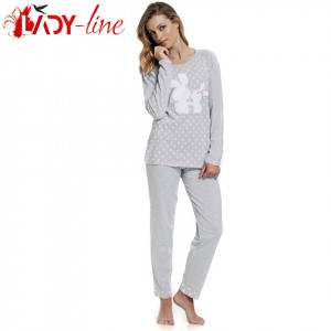 Pijama Dama Maneca/Pantalon Lung, 'Pure', DN-Nightwear