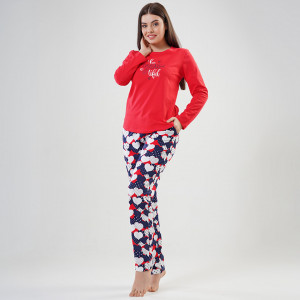 Pijamale Vienetta din Bumbac Model 'Be You Tiful'