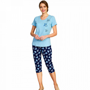 Pijamale Dama Vienetta 'Enjoying Beauty' Bumbac 100%