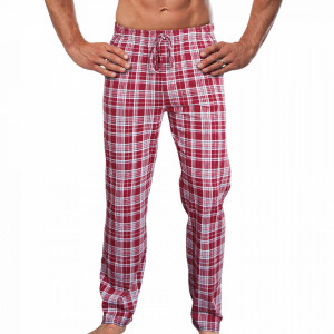 Pantaloni Pijama Barbati Gazzaz by Vienetta 'Urban' Red