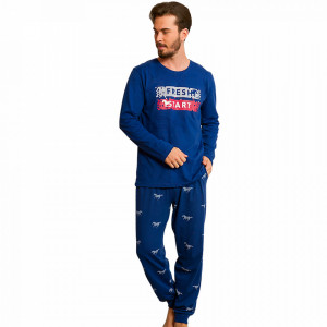 Pijamale Barbati din Bumbac 100% Gazzaz by Vienetta 'Fresh Start'