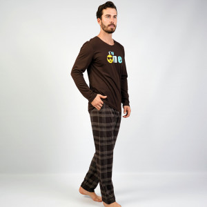 Pijamale Confortabile Barbati din Bumbac 100% Vienetta | MAN, Model 'I'm One'