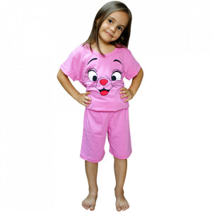 Pijamale Copii, Ana Art Textil, Model 'Nasuc Rosu'