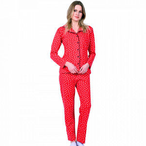 Pijamale Dama Maneca si Pantalon Lung Model 'Hot and Classic'