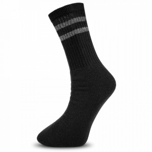 Sosete Flausate Sport din Bumbac 100% Model 'Winter is Coming' Black