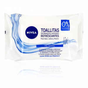Servetele Umede Demachiante 3in1 cu Vitamina E Nivea Refreshments 40 Buc