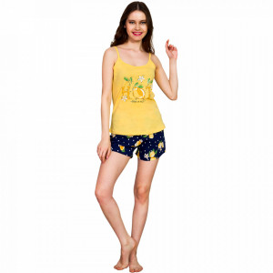 Pijamale Dama Vienetta, 'Hot Like a Sun' Culoare Galben