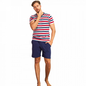 Pijamle Barbati Gazzaz by Vienetta, 'Elite', Culoare Albastru