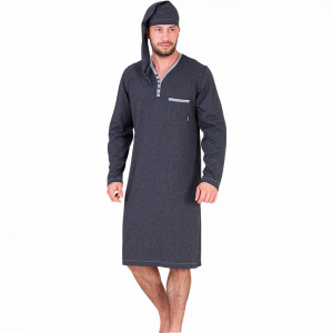Camasa de Noapte Barbati cu Capison M-Max, Model Dark Moon