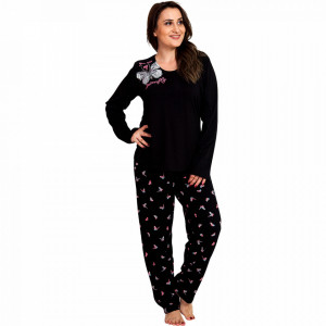 Pijamale Dama Marimi Mari Vienetta, 'You Are My Butterfly' Black