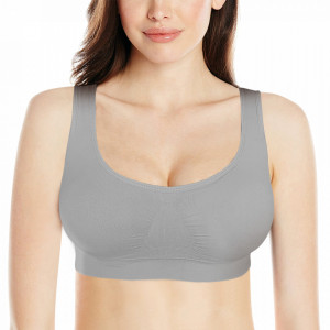 Bustiera Fara Push Up Super Bra, Culoare Gri