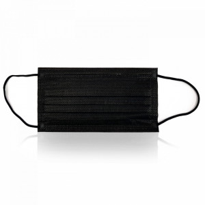 Masca Faciala de Uz Medical Tip 2 cu 3 Straturi Globaltreat Negru Full Color , Cutie 50 Bucati