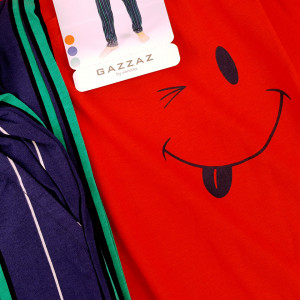 Pijamale Barbati din Bumbac 100% Gazzaz by Vienetta Model 'Happy Life' Red