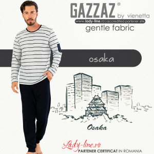 Pijamale Confortabile pentru Barbati Gazzaz by Vienetta Model 'Osaka'