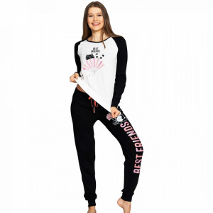Pijamale Dama din Bumbac Vienetta Model 'Best Friends'
