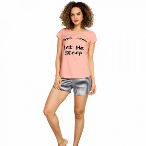 Pijamale Dama Vienetta Bumbac 100% 'Let Me Sleep'