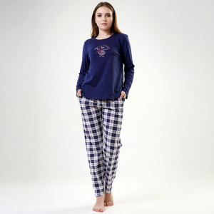 Pijamale Vienetta din Bumbac 100% Model 'Today is a Good Day'