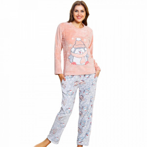 Compleu Dama Extra Pufos, Welsoft, Model 'Karina - Happy Penguin'