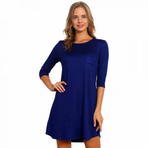 Camasa de Noapte Extrem de Comoda Vienetta, Model 'Relax in Blue'