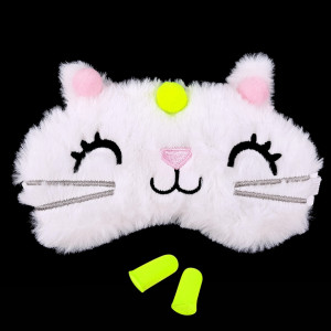 Masca Dormit Pufoasa 'Sweet Cattitude' si Antifoane Interne Urechi