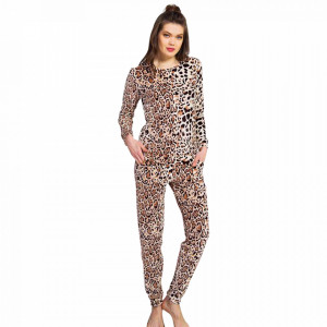 Pijama Dama Soft Velur Vienetta Model 'Feline'