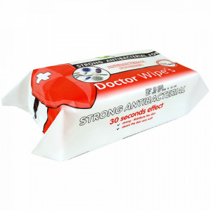 Servetele Maini Antibacteriene Puternice cu Alcool si Chlorhexidine Doctor Wipe's 72 Buc