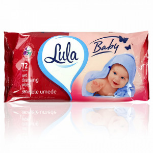 Servetele Umede cu Alantoina Fara Parabenii Alcool si Silicon Lula Baby 72 Buc