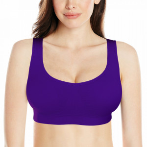 Bustiera cu Push Up Super Bra, Culoare Mov