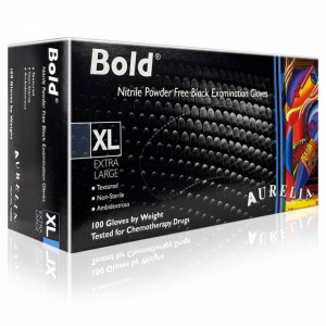 Manusi Nepudrate Examinare si Protectie Aurelia® Bold® Black 100 Buc