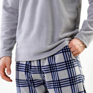 Pijamale Calduroase din Polar Flece Vienetta | Man Loft, Model 'Write On.'