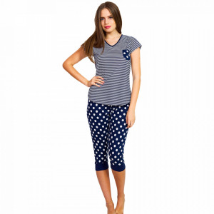 Pijamale Dama Vienetta 'Marine Vision' Bumbac 100%