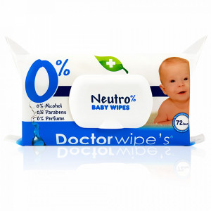 Servetele Umede fara Parabeni Neutro 0% Baby Doctor Wipe's 72 Buc