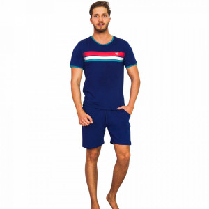 Pijamle Barbati Gazzaz by Vienetta, 'Generation Plus', Culoare Albastru