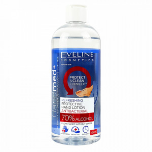 Lotiune Protectie Antibacteriana Maini 70% Alcool Handmed+ Eveline Cosmetics 400ml