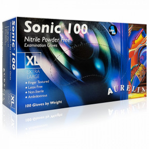 Manusi Nitril Nepudrate Aurelia® Sonic® Indigo Cutie 100 Buc