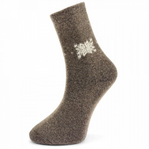 Șosete Călduroase din Lână Culoare Maro Model 'Warm Winter'