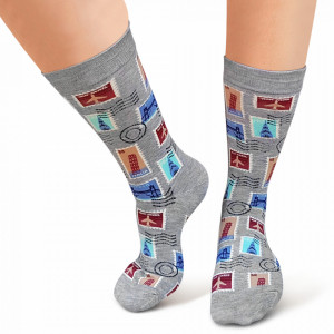Sosete Clasice Colorate Unisex Cosas Boutique Socks Model 'TIme Traveler'