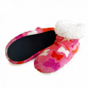 Papuci de Casa Tip Cizmulite 'Butterfly Effect' Pink