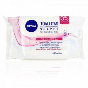 Servetele Umede Demachiante 3in1 cu Ulei de Migdale Natural Nivea Soft 40 Buc