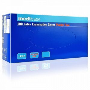 Manusi Examinare Latex Nepudrate Natural Alb MediBase® 100 Buc