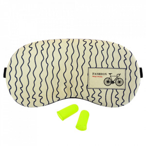Masca Dormit 'Bicycle Happy Every Day' si Antifoane Interne Urechi